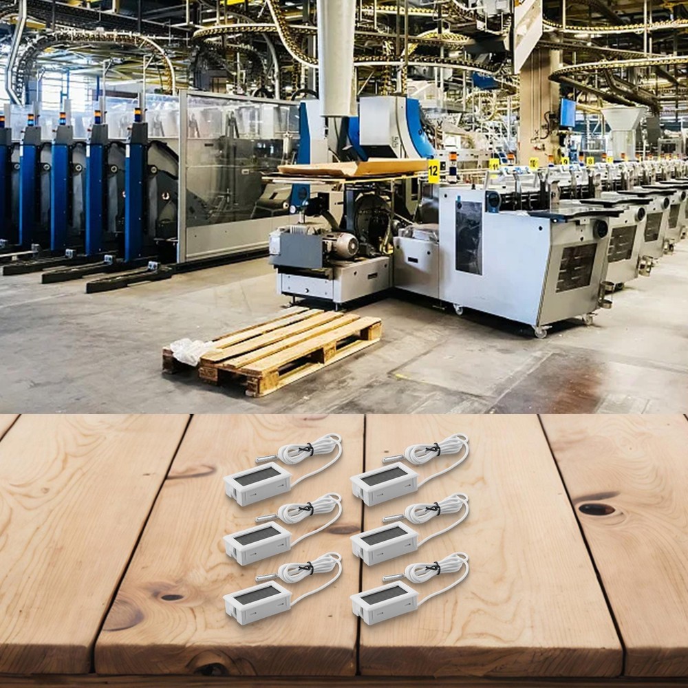 White Digital LCD Thermometer Set with Long Probe for Accurate Readings