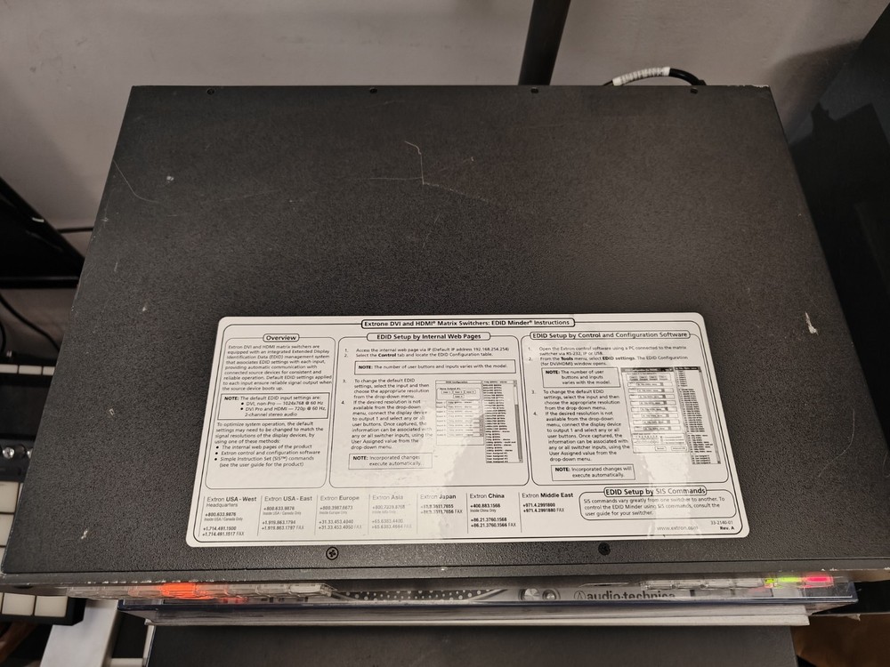 Extron DXP 44 HDMI Crosspoint / Matrix Router, Untested