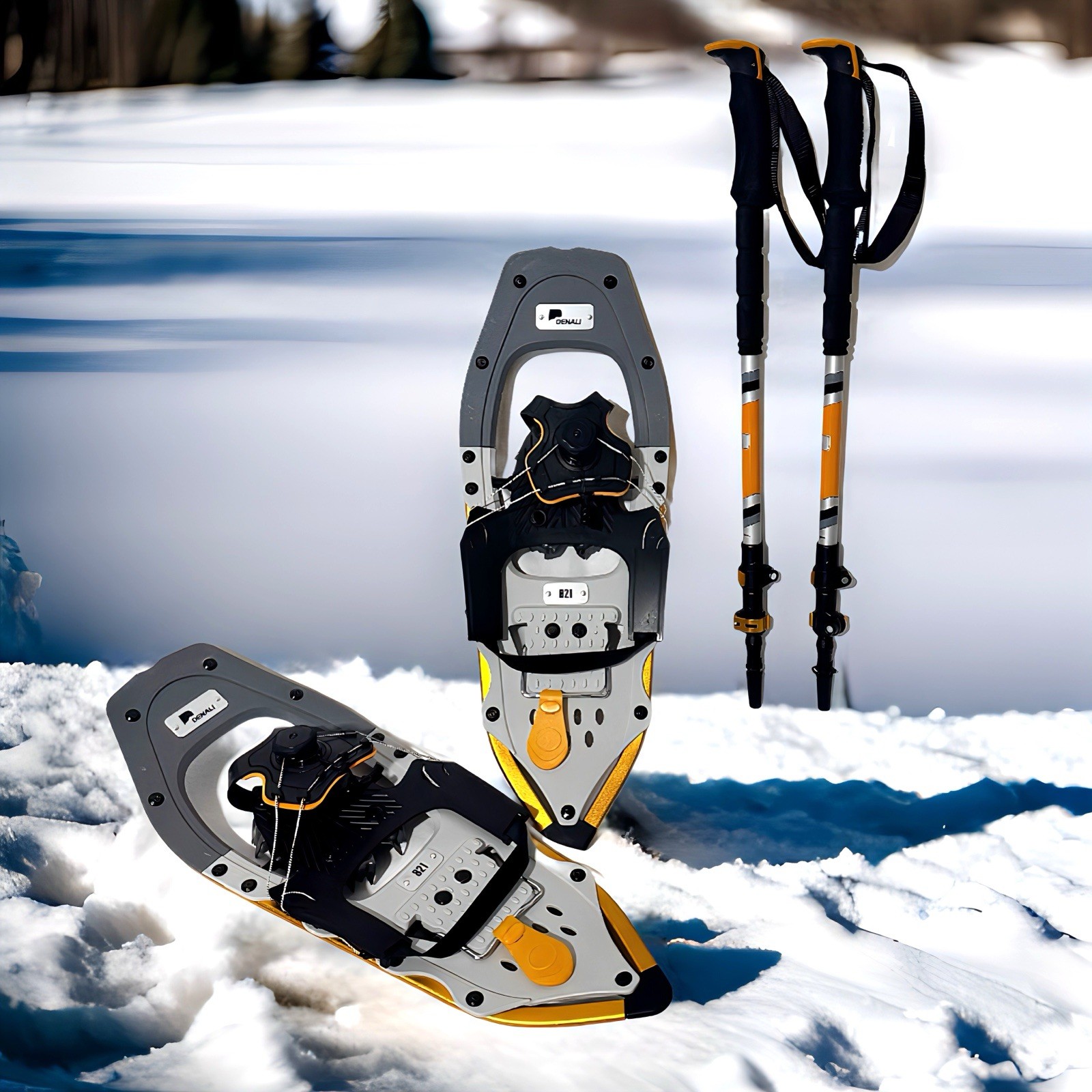 Snowshoes for Walking on Snow – Denali Sawtooth Spin 8x21 Winter Use
