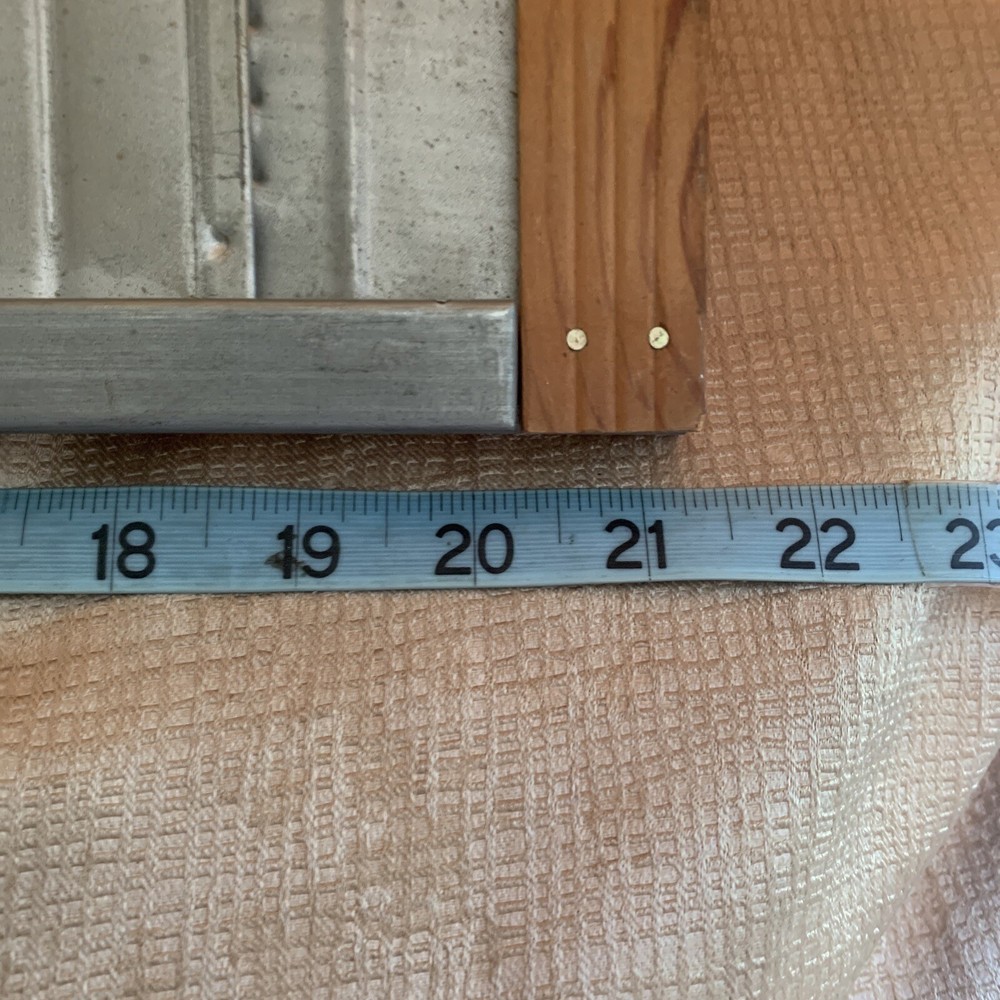 Vintage Sliding Metal Window Screen