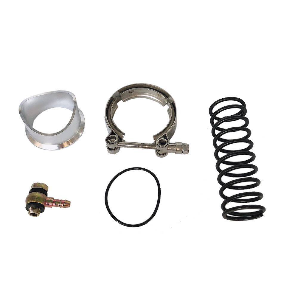 Black Universal 50mm BOV Blow Off Valve Q Typer With Tial Logo V-Band Flange