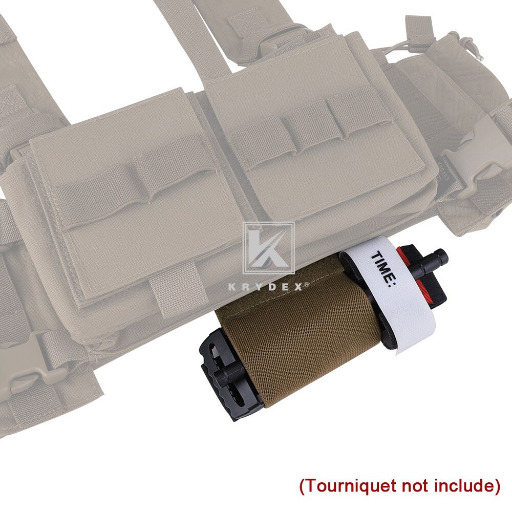 KRYDEX Elastic Holder Strap for Tourniquet Fastener Patch Panel Hook & Loop