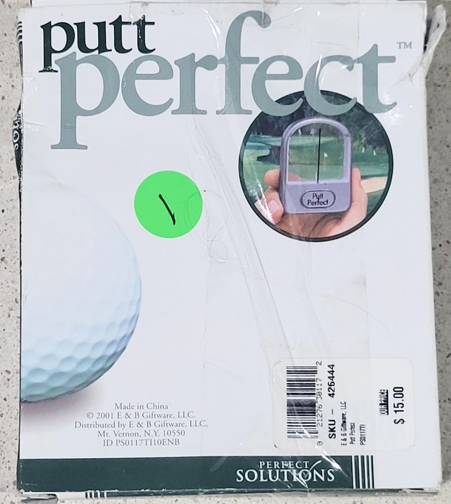 Putt Perfect Perfect Solutions Golf Practice Aid 2001✍️✍️