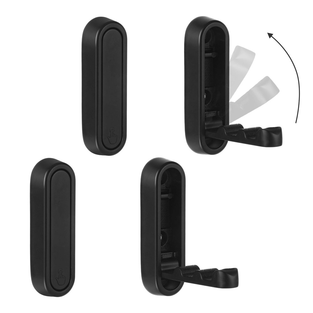 4PCS Invisible Folding Wall Hooks, Coat Rack Wall Mount, Foldable Clothes Hoo...