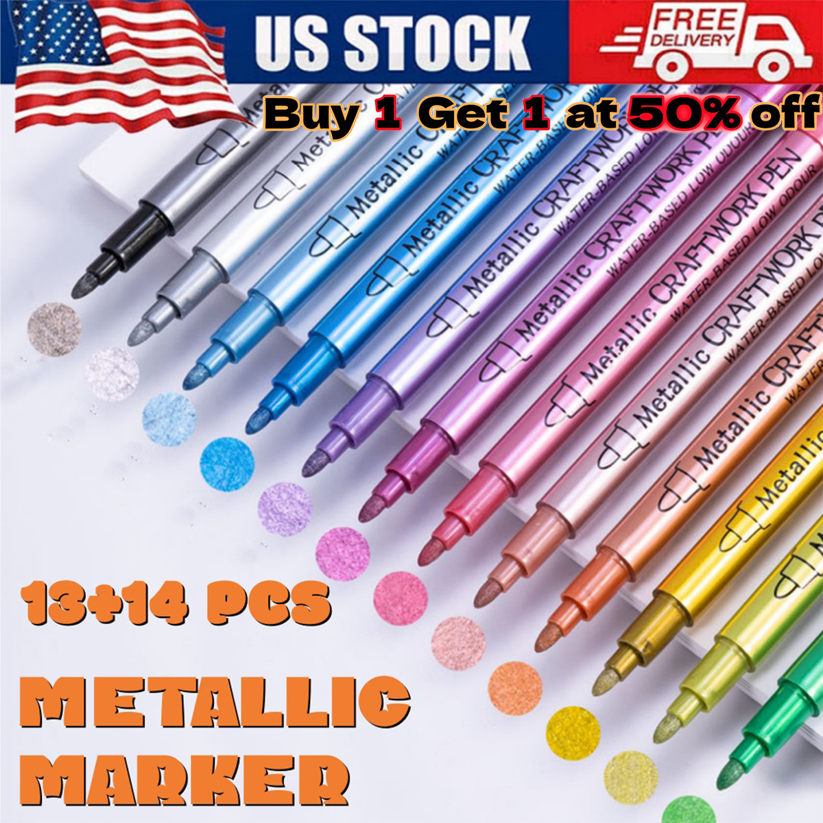 Waterproof Permanent Paint Marker Pen for Car Tyre Tire Tread Rubber Metal US