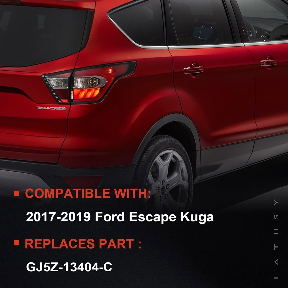 Tail Light Assembly Outer Compatible With 2017 2018 2019 Ford Escape Kuga Rig...