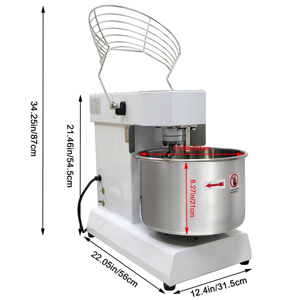 110V Variable-Speed Stand Dough Mixer15QT Electric Dough Kneading Machine