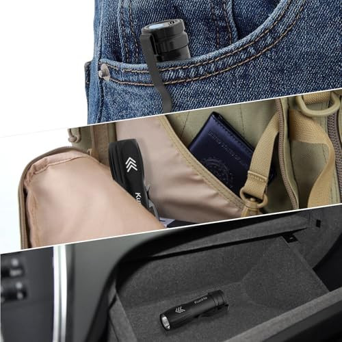 Small Rechargeable Flashlights, Mini LED Pocket Flashlight Battery Operated,