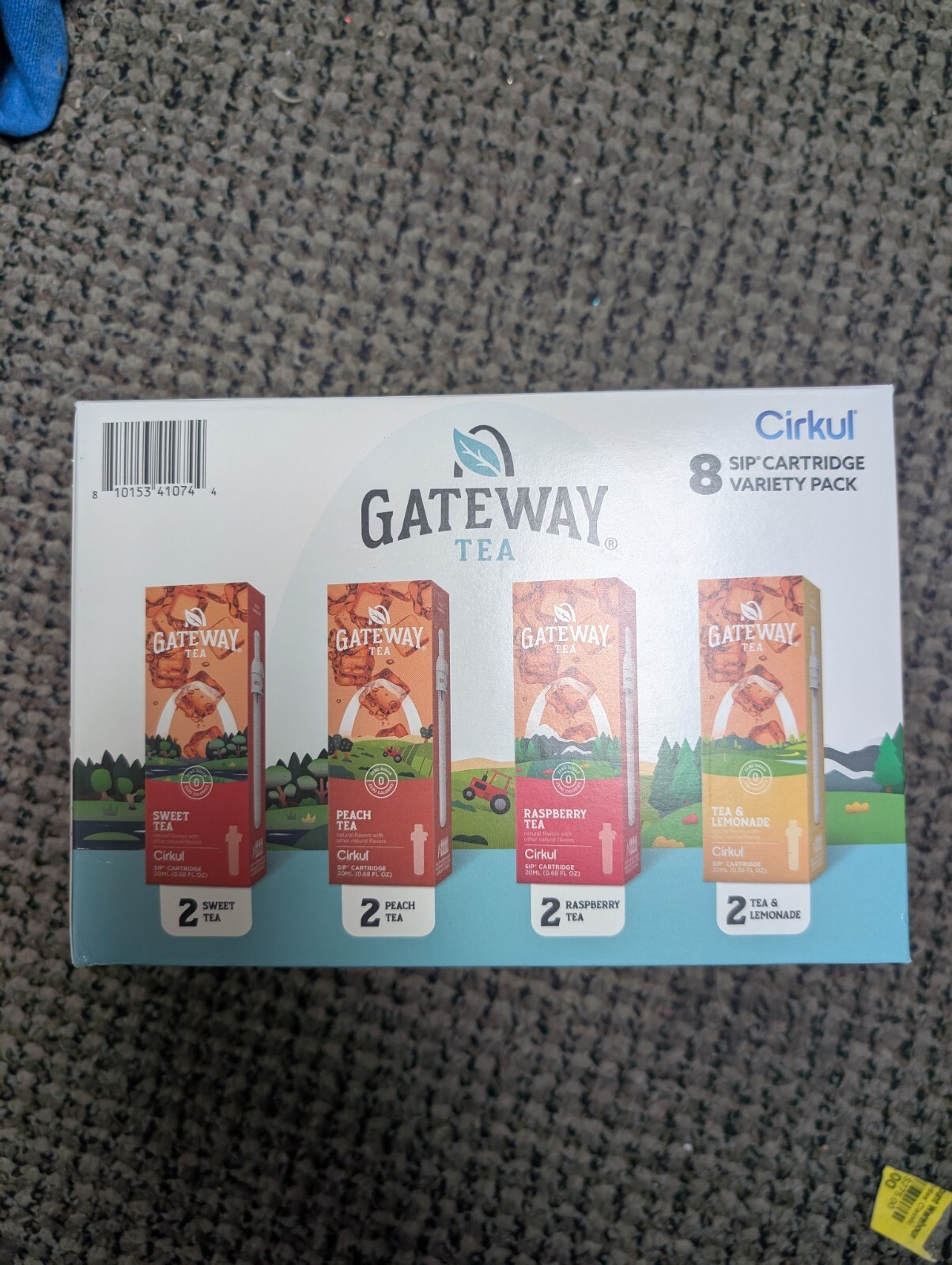 (8) Pack Cirkul Gateway Tea Flavored Water Cartridge Variety Pack- Expires 5/26