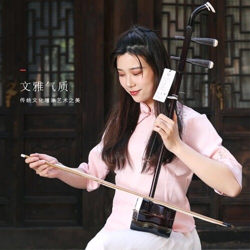 Chinese String Instrument Erhu Huqin Engraved Code Chinese Instruments Folk Erhu