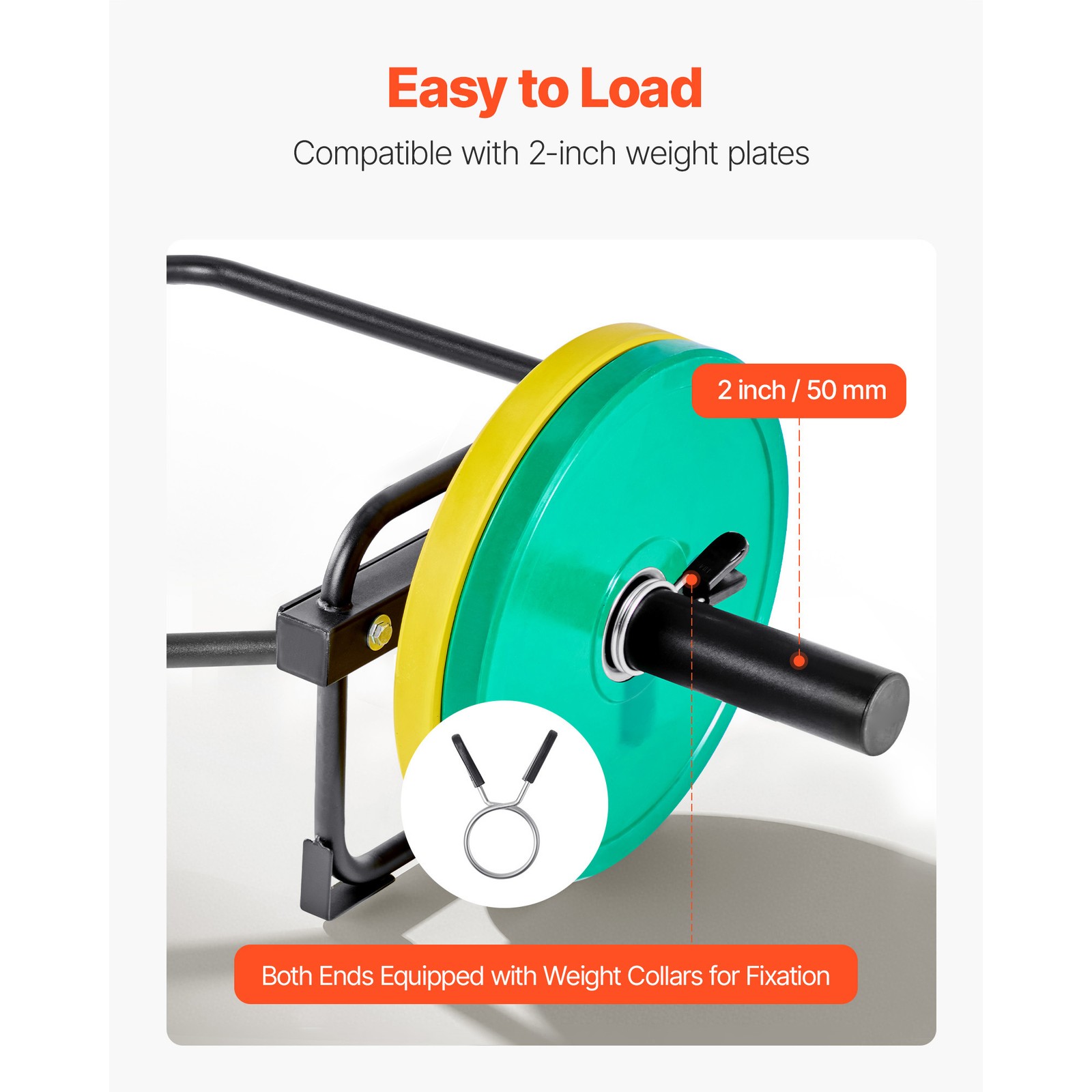 Uimoso Hex Bar for Weightlifting - Squats, Shrugs, Deadlifts, 2-Inch Design