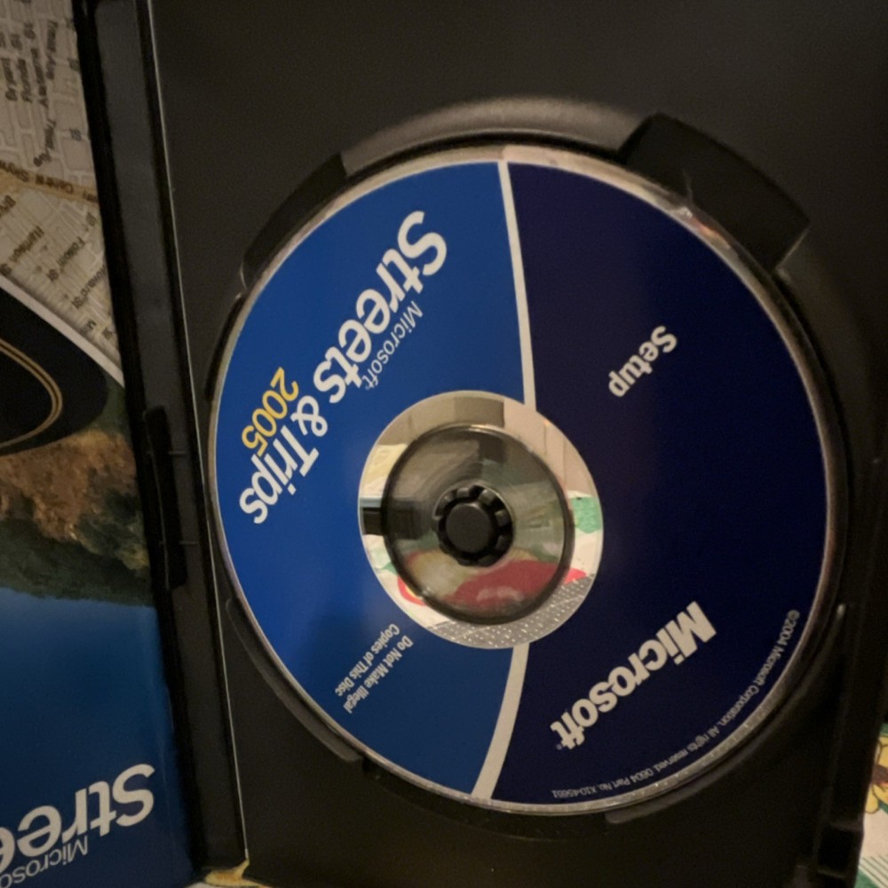 Microsoft Streets & Trips 2005 GPS Mapping & Trip Planning Software