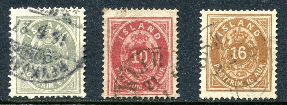 Iceland 1876 Used Lot