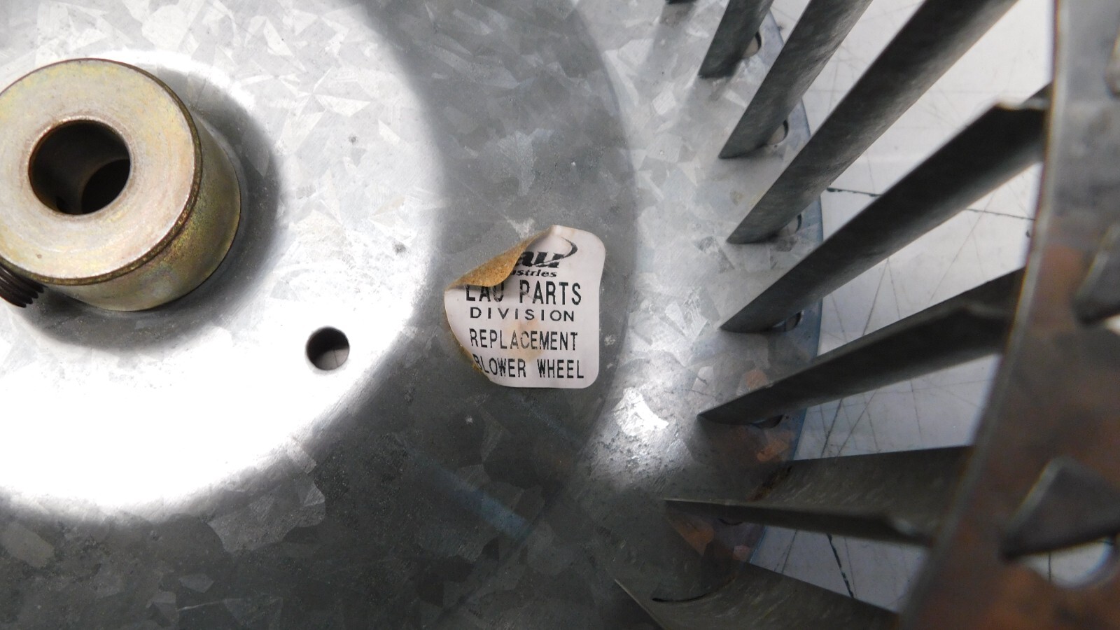 Lau Blower/Fan Wheel, 1/2"Bore, 8-1/2" X 3-7/8" X 1/2" Squirrel Cage