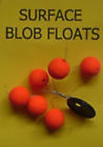 SURFACE BLOB FLOATS FLUORO ORANGE 6mm