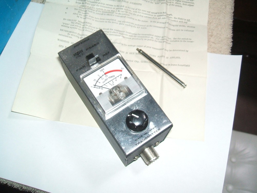 PACE PATHCOM VINTAGE SWR METER MODEL P5453 FIELD STRENGTH INDICATOR ANTENNA