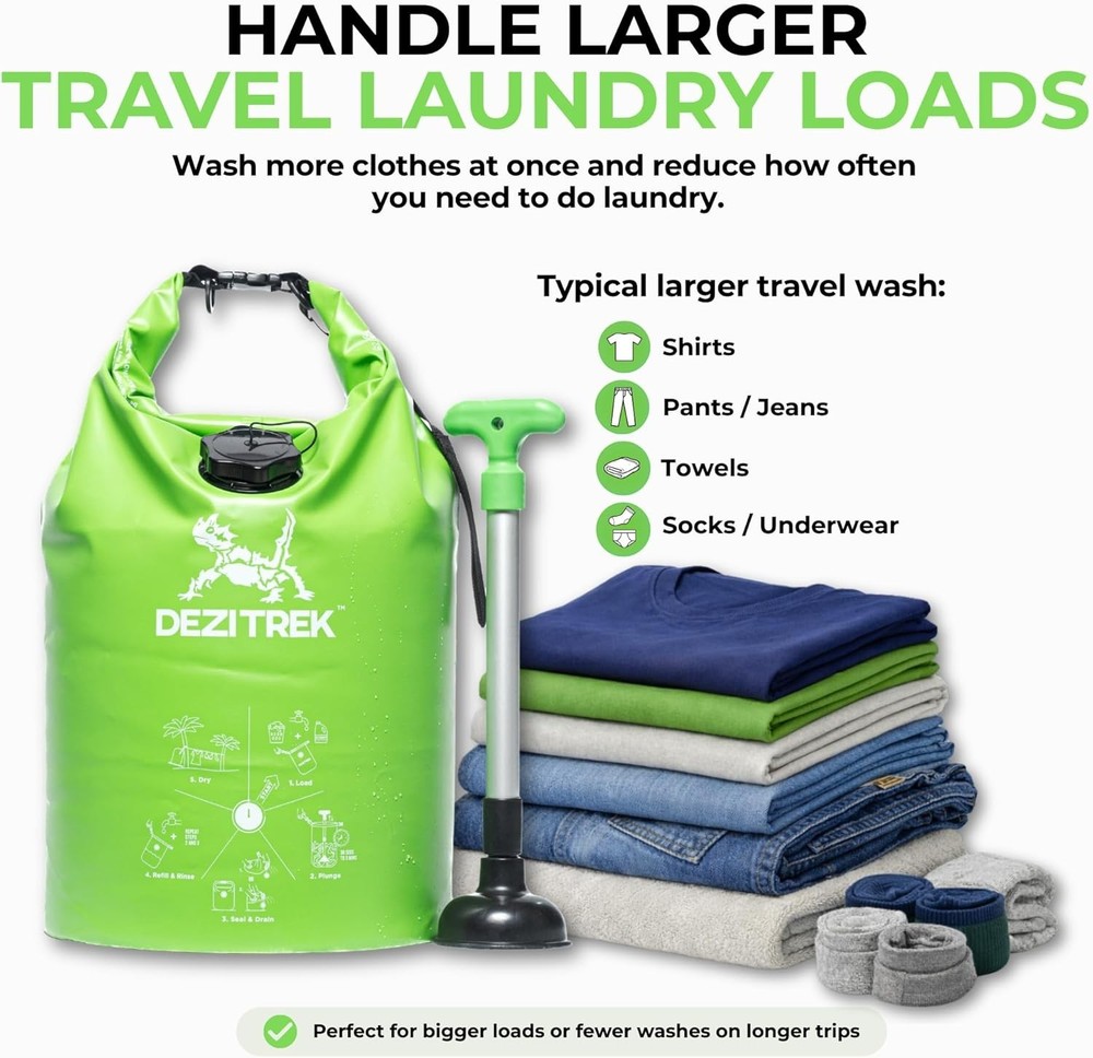 Large Portable Washing Machine – 4.4 lbs High-Capacity Off-Grid Laundry Solution