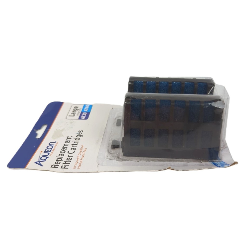 AQUEON Replacement Filter Cartridges Large AT30 AT40 QuietFlow 2 Pack Sealed