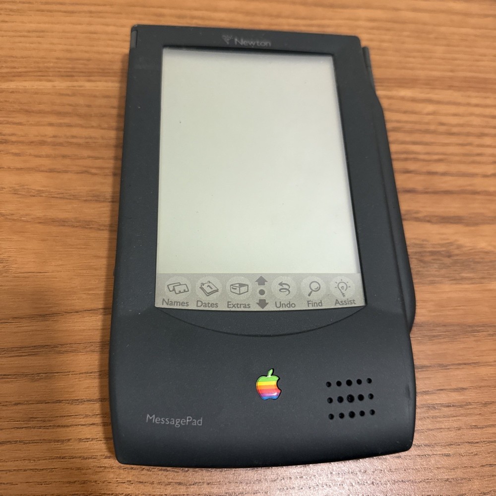 Apple Newton MessagePad H1000 + Modem, Stylus & Case – untested