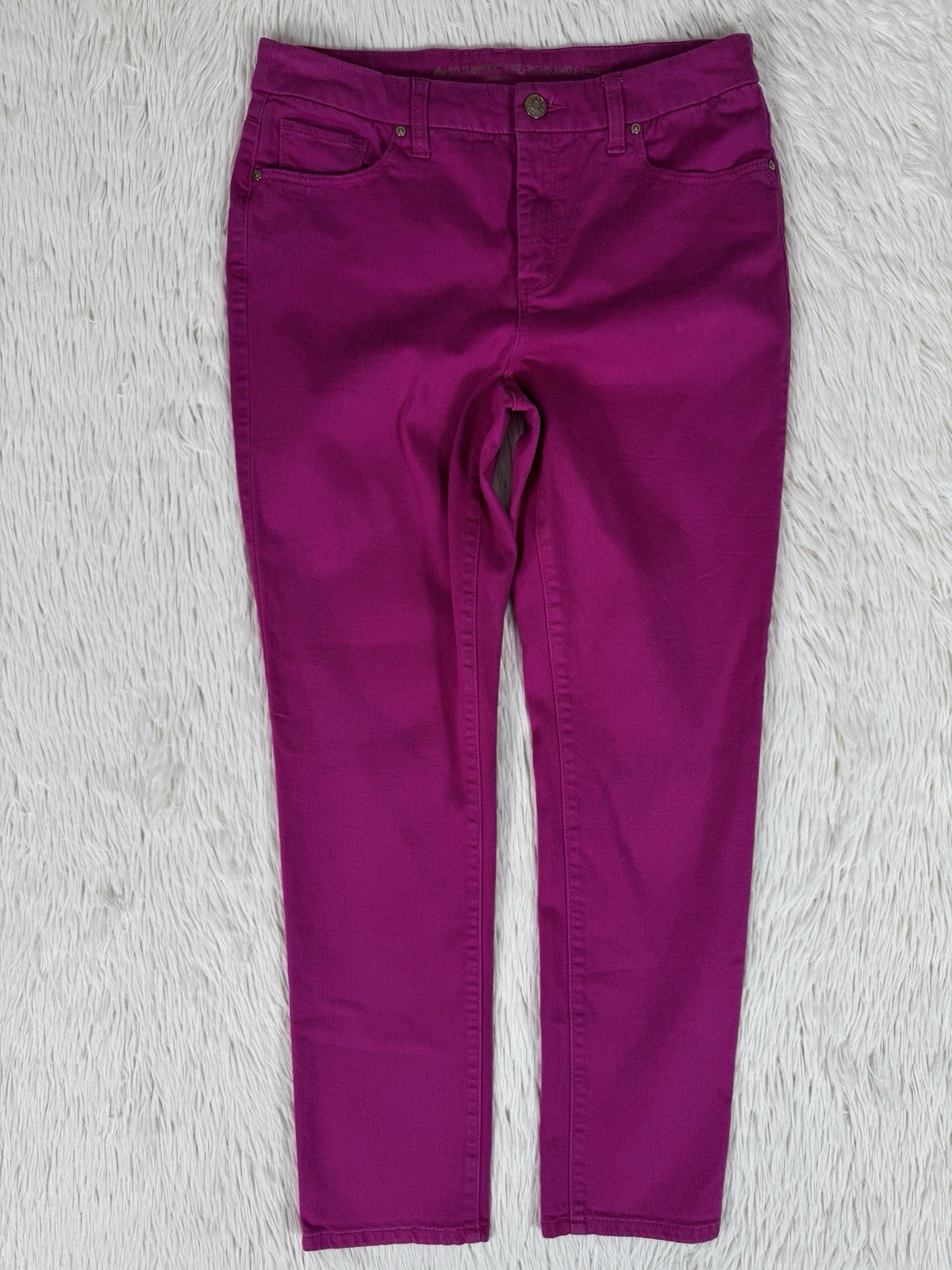 Chico's Pink The So Slimming Girlfriend Ankle Denim Jeans Women's 0.5 US 6