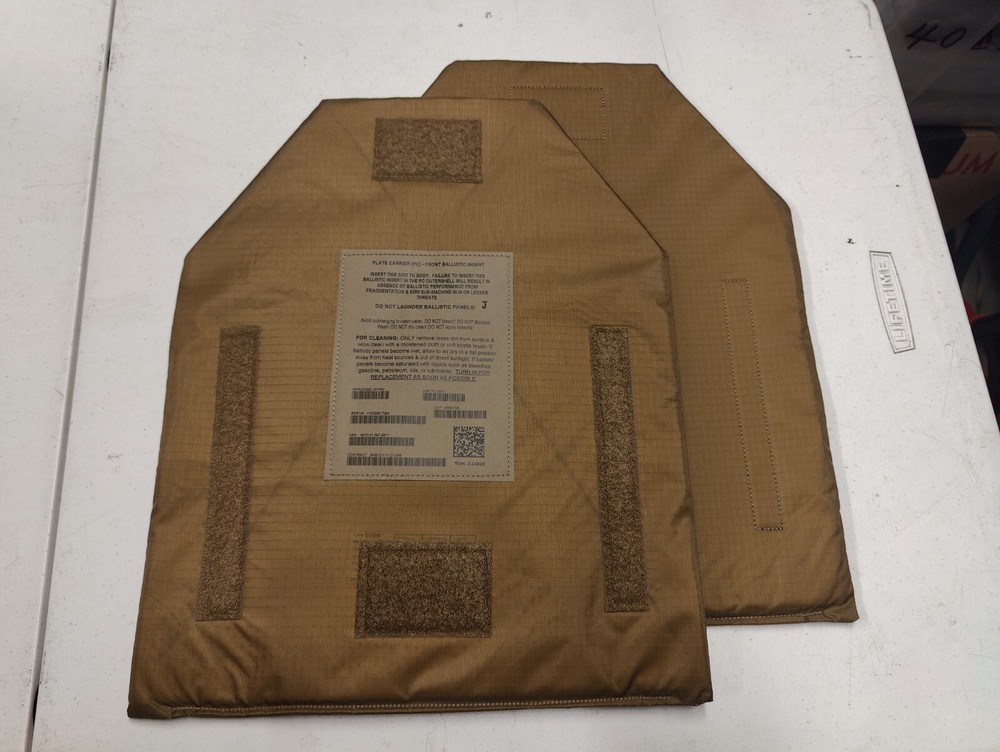 USMC plate carrier soft armor insert, soft armor only size X-Large (New) 2 Pack