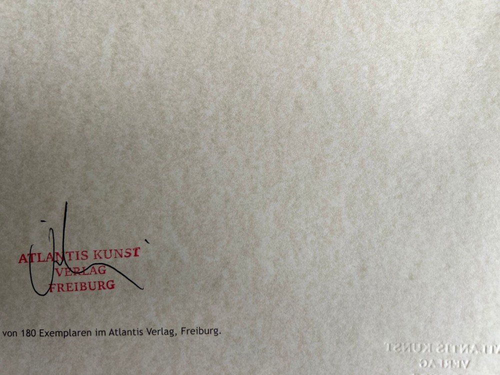 David Hockney Lithograph Handmade COA Original Signed Op Numbered In Pencil