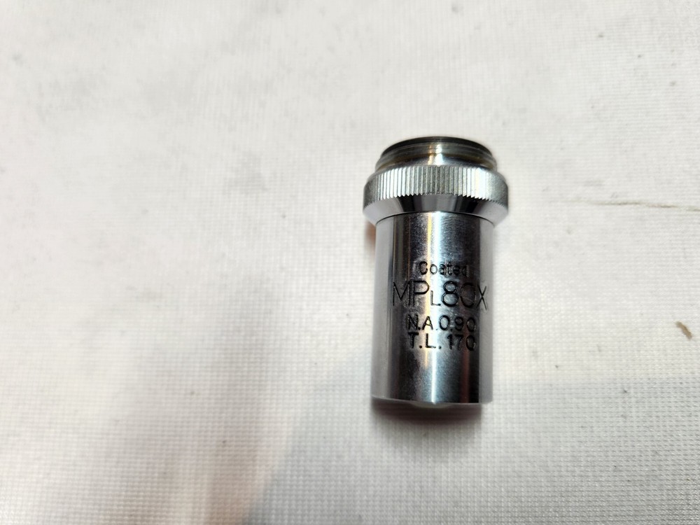 UNITRON JAPAN MP 80X L OBJECTIVE MICROSCOPE PART OPTICS In Plastic Case