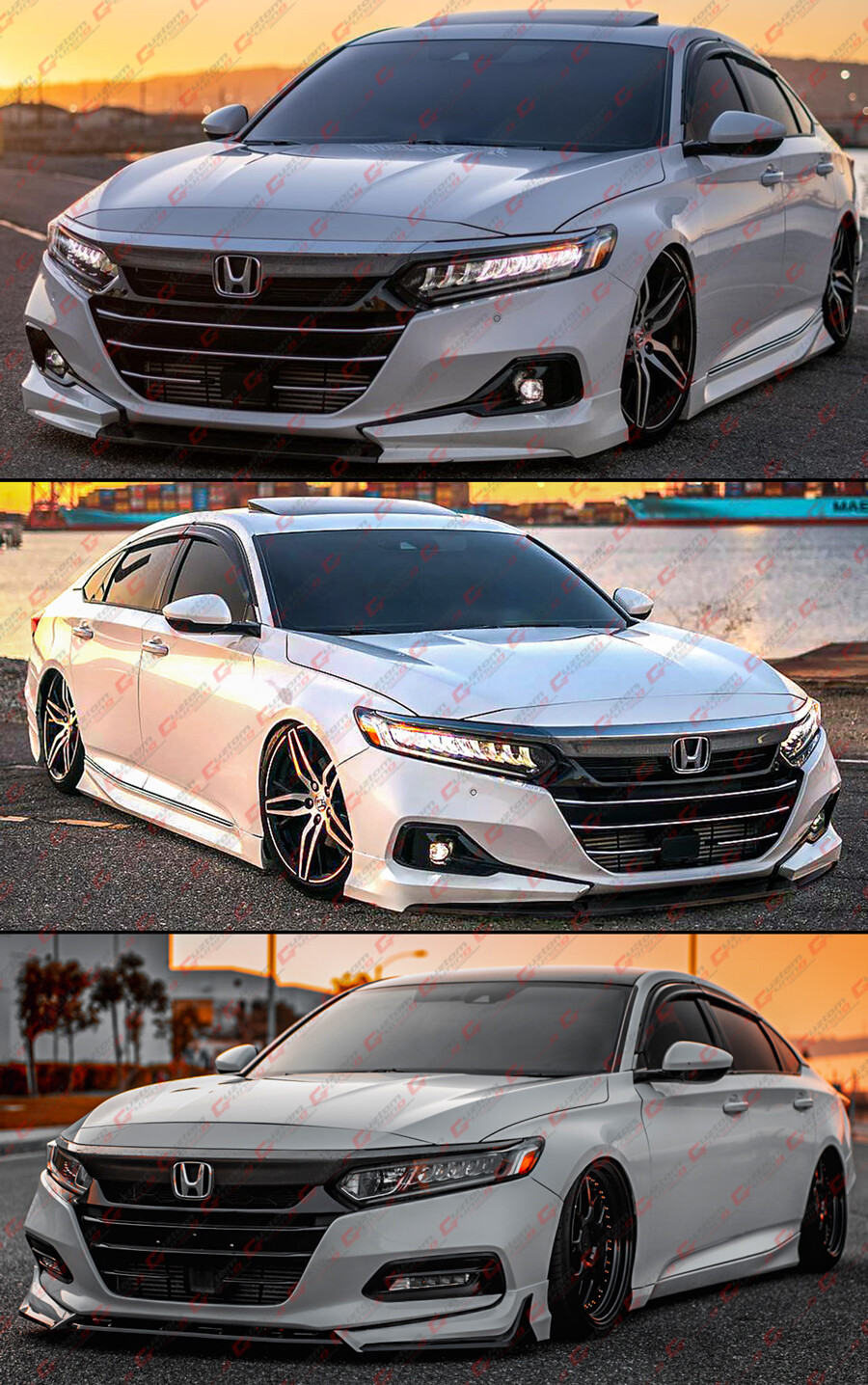 FOR 2018-2022 HONDA ACCORD CLIP-ON BLACK TRIM WINDOW VISOR RAIN GUARD DEFLECTOR