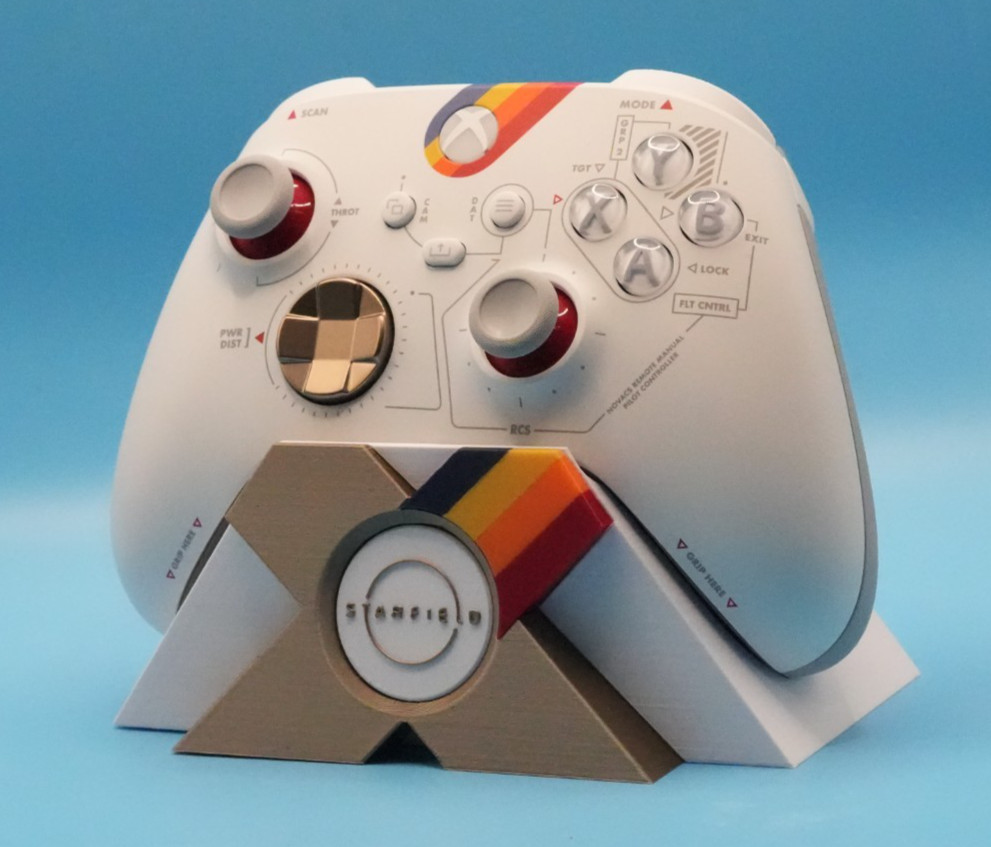 Stand for Xbox Series S X Starfield controller, 3d print.