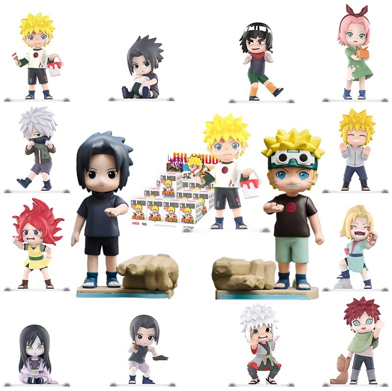 POP MART Naruto Shippuden Childhood Series Confirm Figure Sealed Bag in Open Box