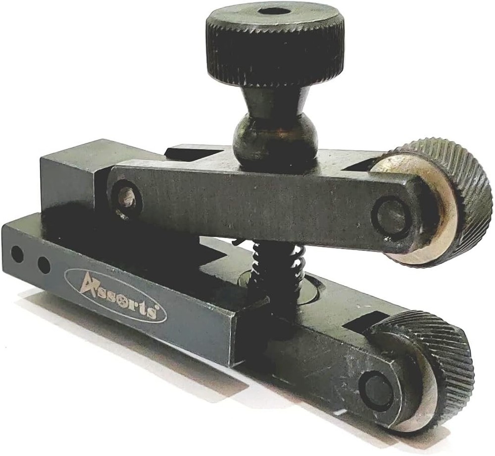 Mini V-Clamp 5-20 mm Adjustable force Spring action Knurling Tool for Lathe