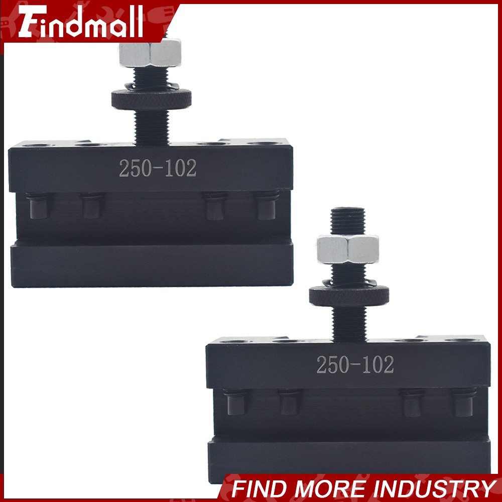 2PC AXA #2 250-102 QUICK CHANGE TOOL POST TURNING FACING BORING HOLDER FOR LATHE