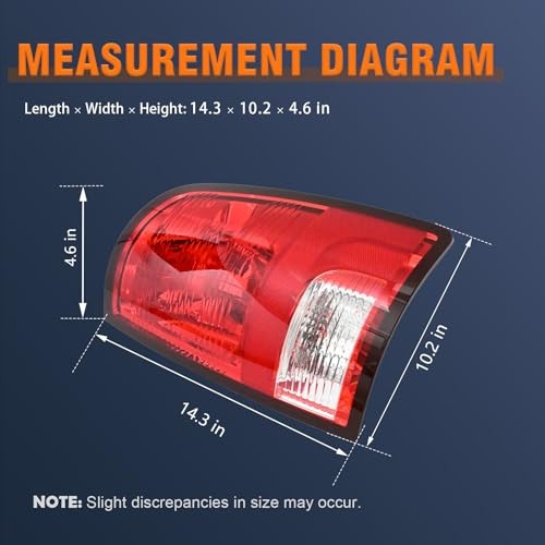 Tail Light Assembly Compatible With 2009-2018 Dodge Ram Right Passenger Side