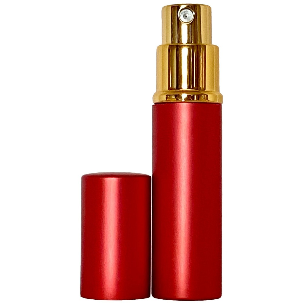 6ml 0.20oz empty perfume glass spray bottles gold atomizer red casing refillable