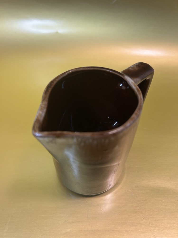 Brown Drip Glaze Ice Lip Pitcher,