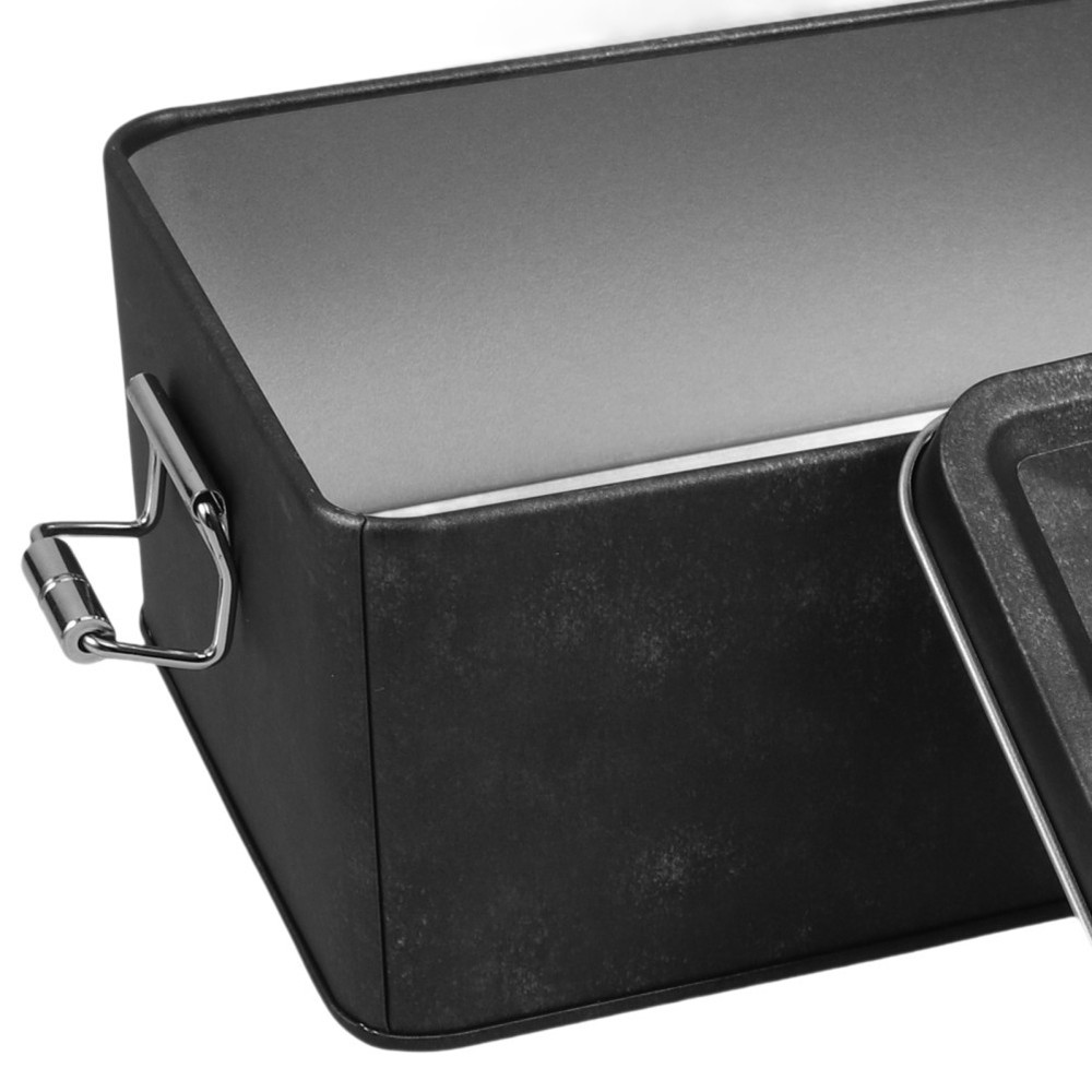 Iron Tin Container Tin Storage Can Counter Decoration Rectangular Metal Box