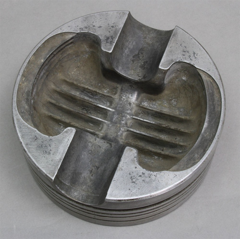 Genuine Original WWII Aircraft Engine Piston Head 5.75" x 2.5" Solid Aluminum