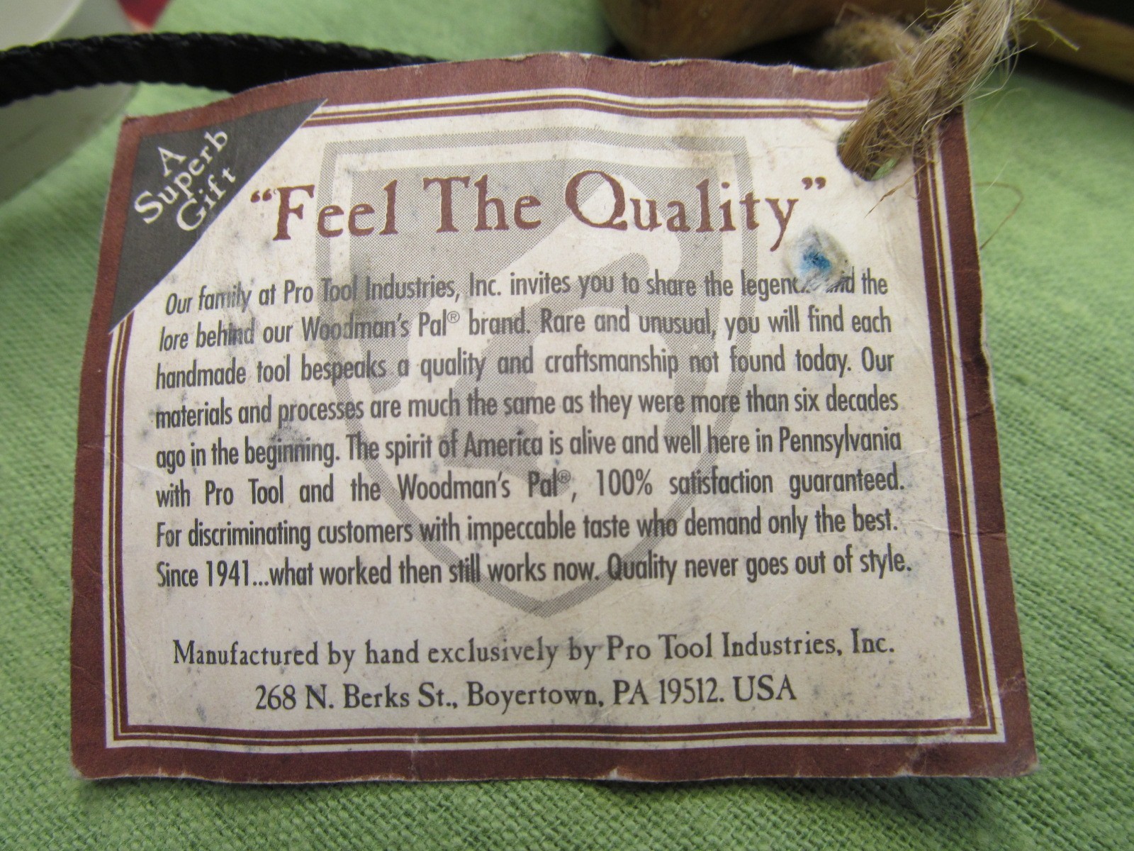 Woodman's Pal 481 Brush Axe - Never Used - No Sheath - Tag Still There