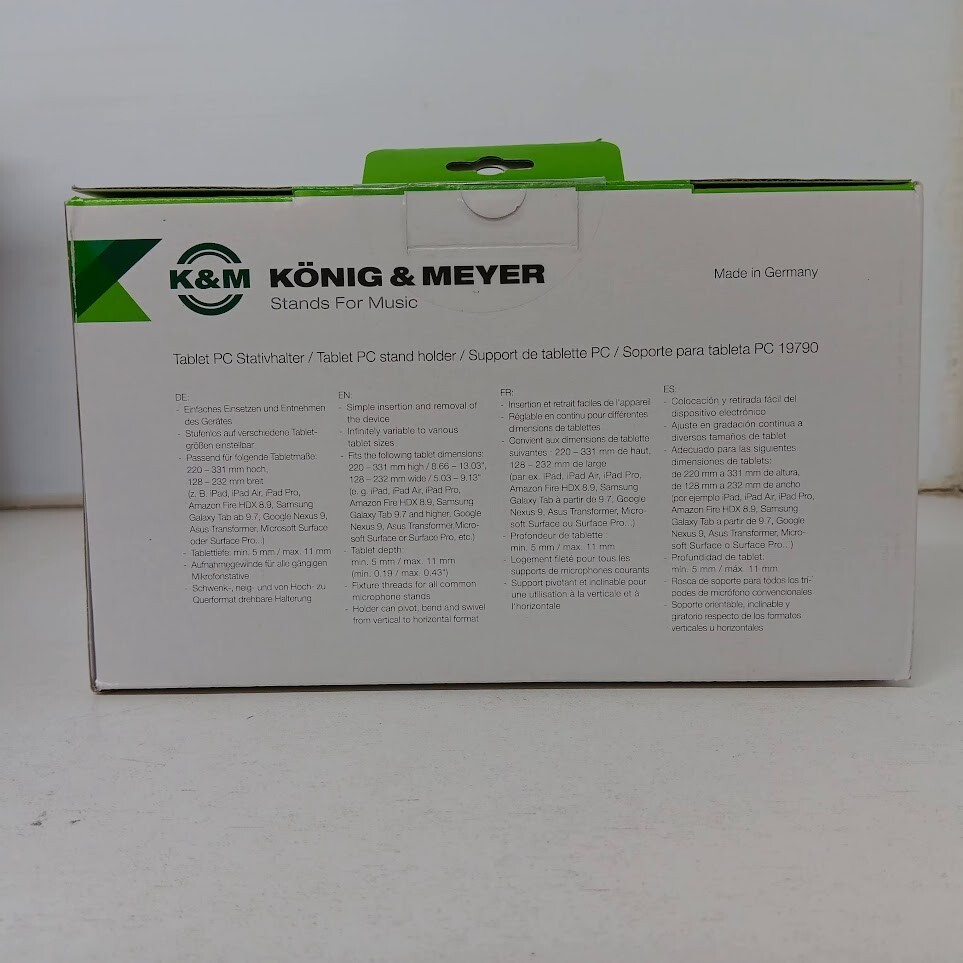 Konig & Meyer 19790 Tablet PC Stand Holder NEW
