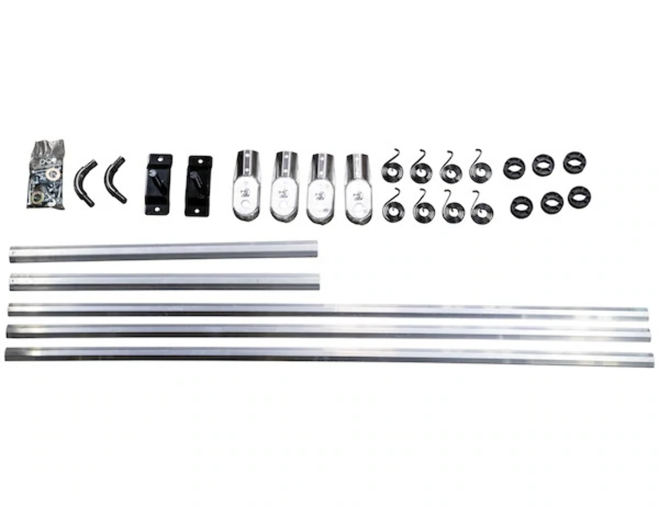 4 Spring Aluminum Pin to Pin Arm Kit for Dump Truck Tarp Systems up to 19'