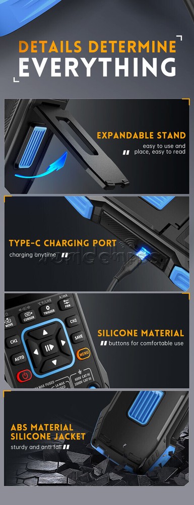FNIRSI 2C23T Handheld Digital Oscilloscope Multimeter+Function Signal Generator