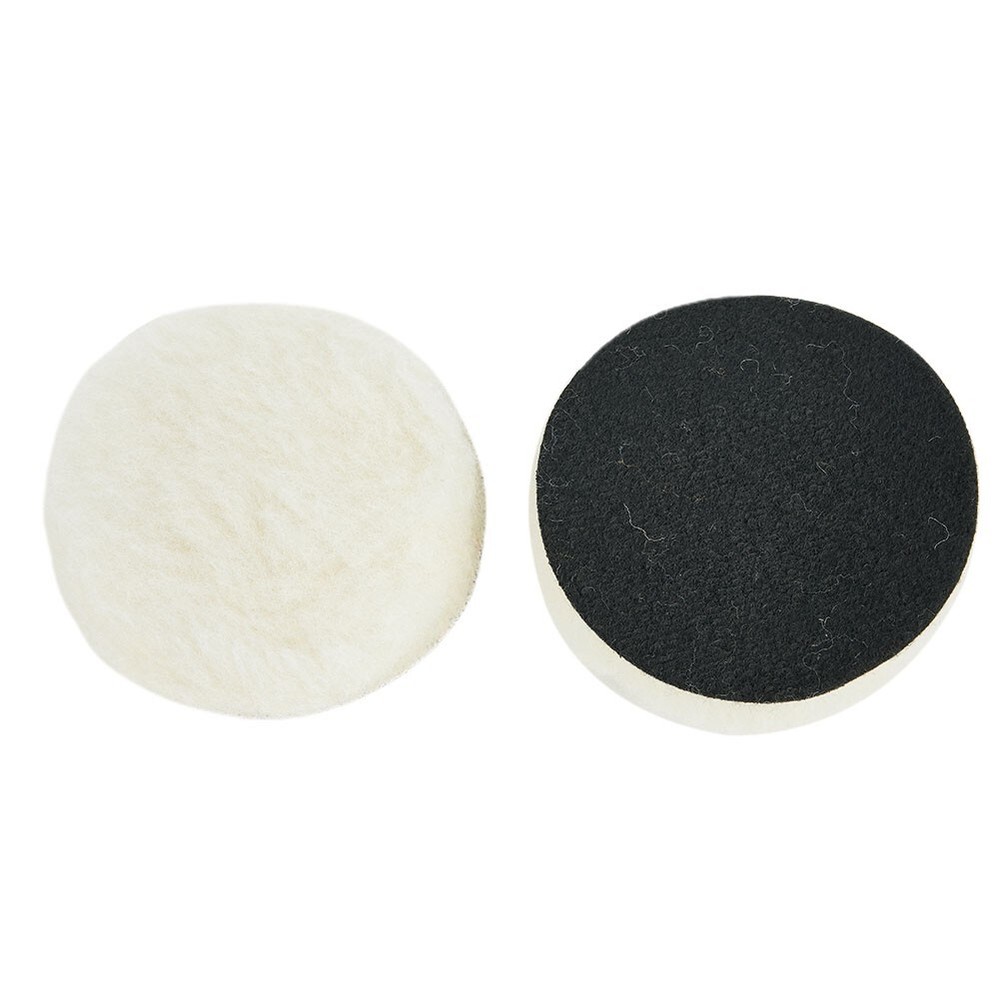 10Pcs/Set 3-Inch Wool Buffing Bonnet-Pad Car Polishing Buffer Hook & Loop POLISH