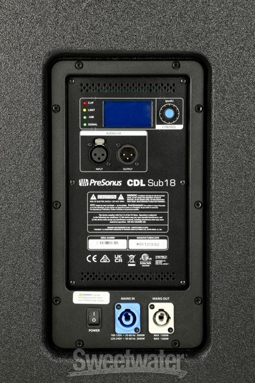 PreSonus CDL Sub18 18-inch Powered Subwoofer