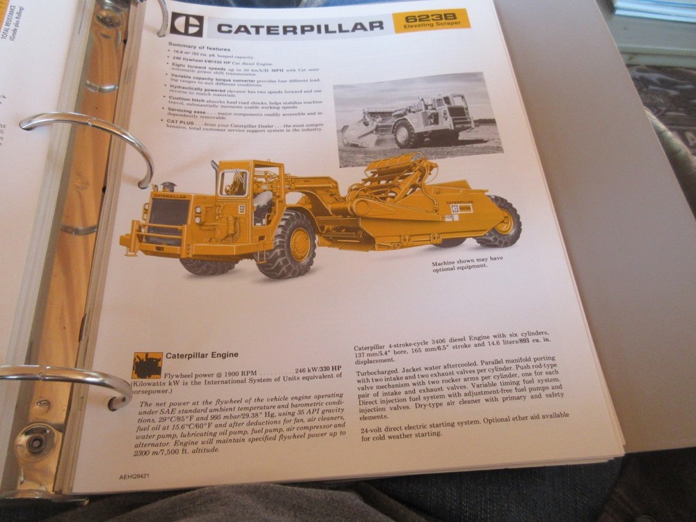 Caterpillar 623B Elevating Scraper Brochure 6 page