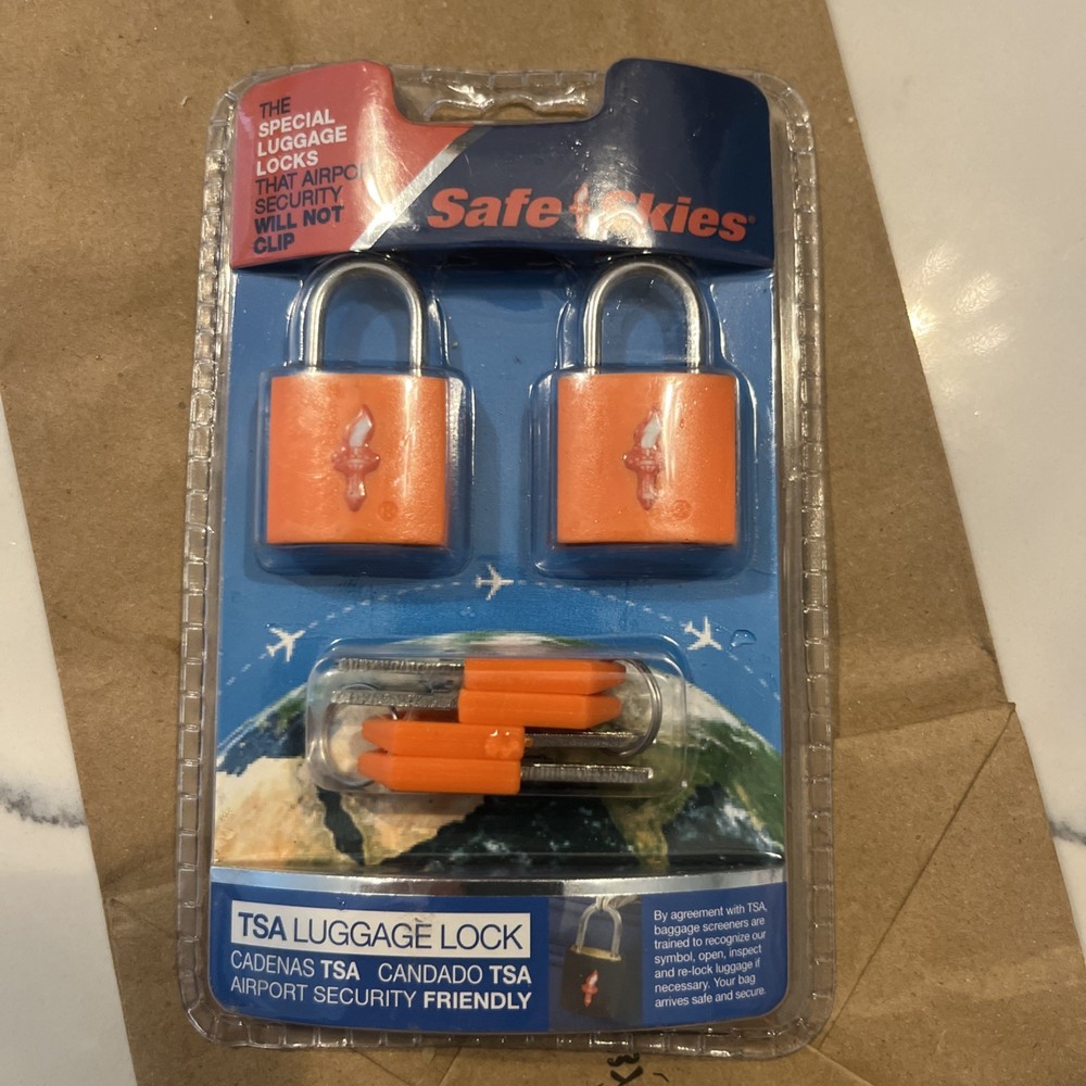 Safe Skies TSA Luggage Locks, 2 Pack