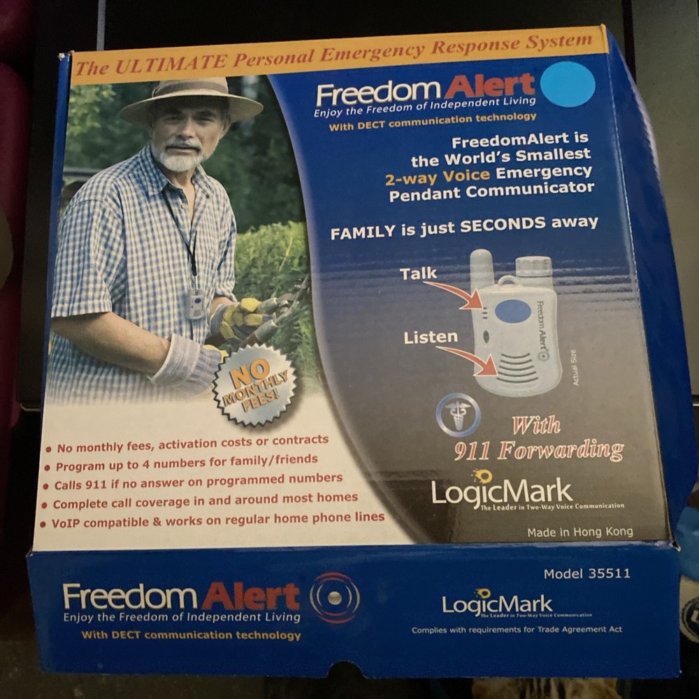 Freedom Alert 35511 Logic Mark Personal Emergency Response System - READ