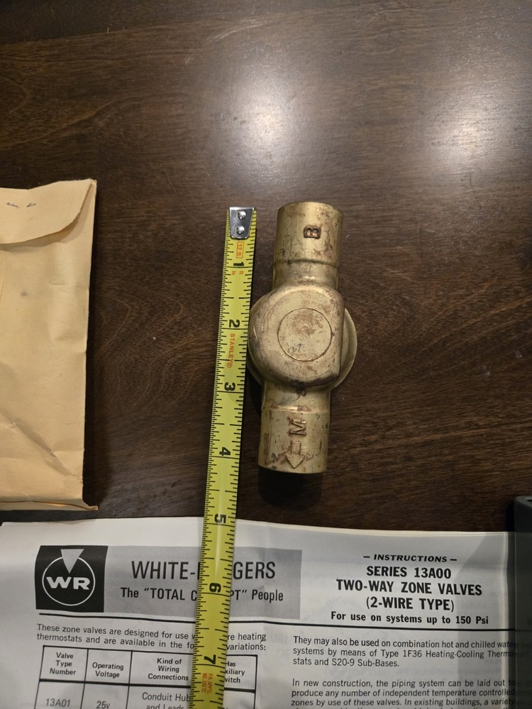 White- Rodgers 13A02-102 Twoway Zone Valve