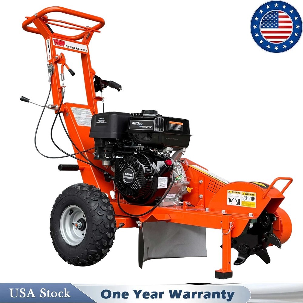 Brand New 420CC Stump Grinder 15'' Cutting Height/10'' Cutting Depth,B&S Engine