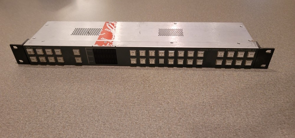 Grass Valley Encore pre-XY Universal XY Programmable Control Panel 1u rackmount