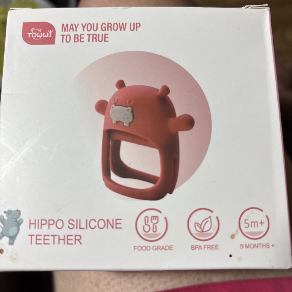 Baby Hippo Silicone Teether Towwi